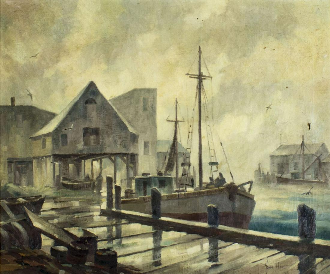 John Cuthbert Hare (MA,FL,1908-1978) oil painting (1 of 12)