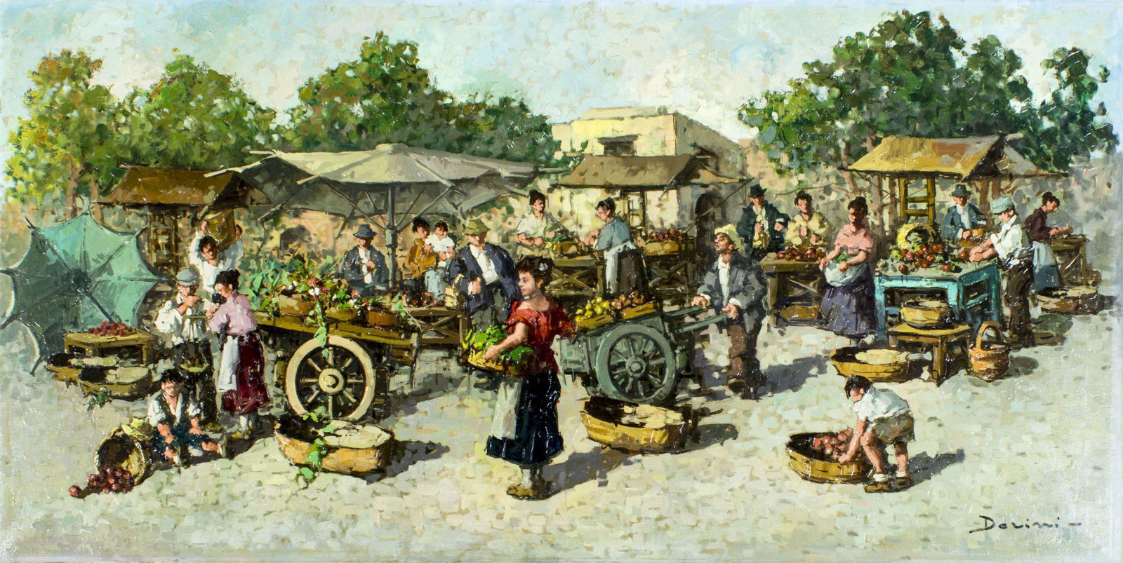 Augustus Dorini (Italy, 20C) oil painting (1 of 15)