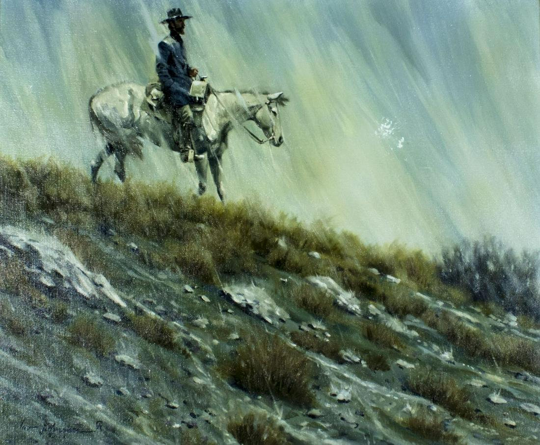 Harvey Johnson (NM,1921-2005) oil painting (1 of 17)