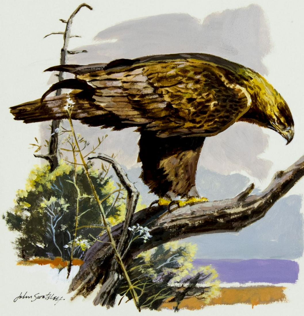 John Swatsley (US,b 1937) gouache painting (1 of 12)