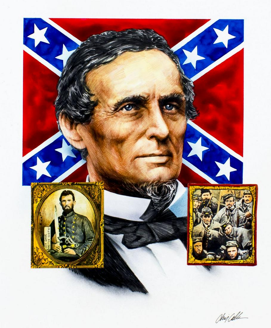 Chris Calle (US,born 1961) mixed media painting (1 of 12)