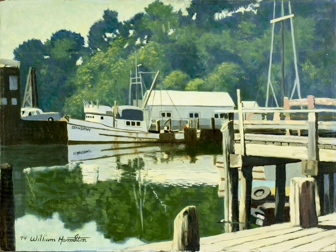 William Hamilton Jr (CA,IN,1901-1984) oil painting (1 of 12)