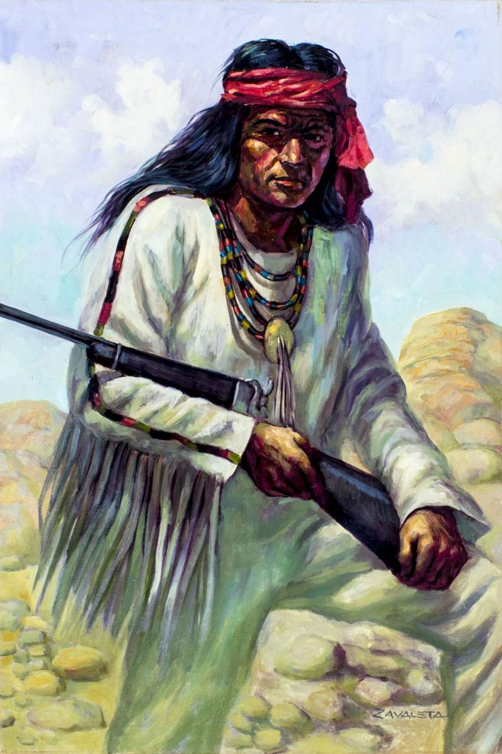 Severo Enrico Zavaleta (Bolivia,1932-?) oil painting (1 of 12)