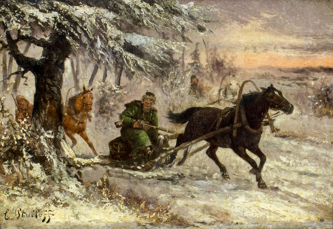 Adolf Baumgartner (Austria,Bulgaria,Russia,1850-1924) oil painting antique (1 of 12)