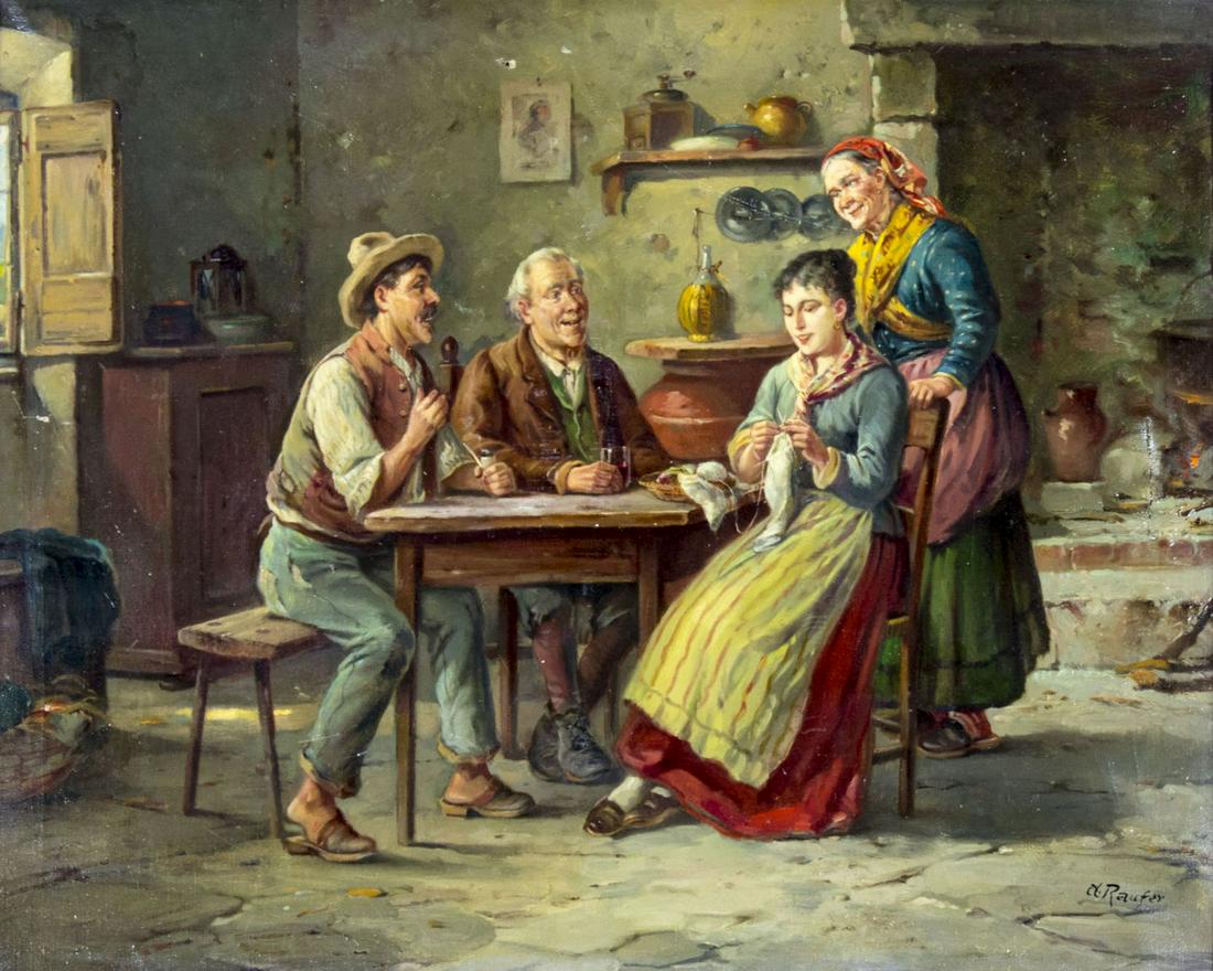 A Raufer (US,mid 20C) oil painting (1 of 15)