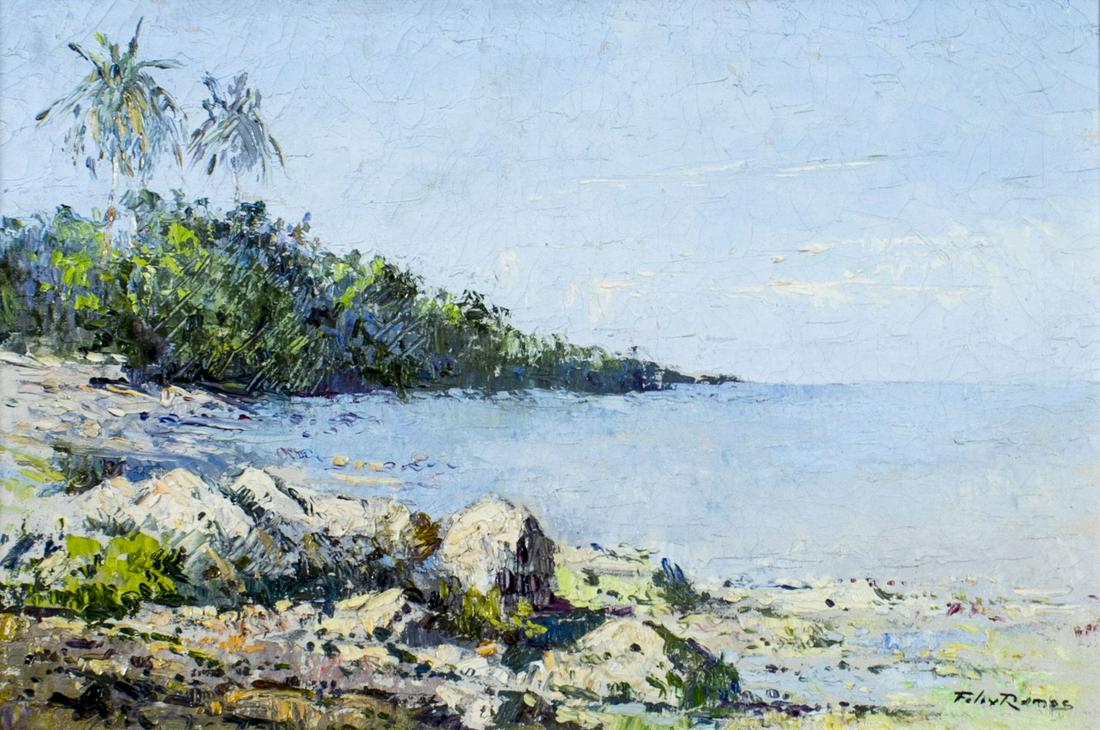 Felix Ramos (Cuba,1919-1993) oil painting (1 of 12)