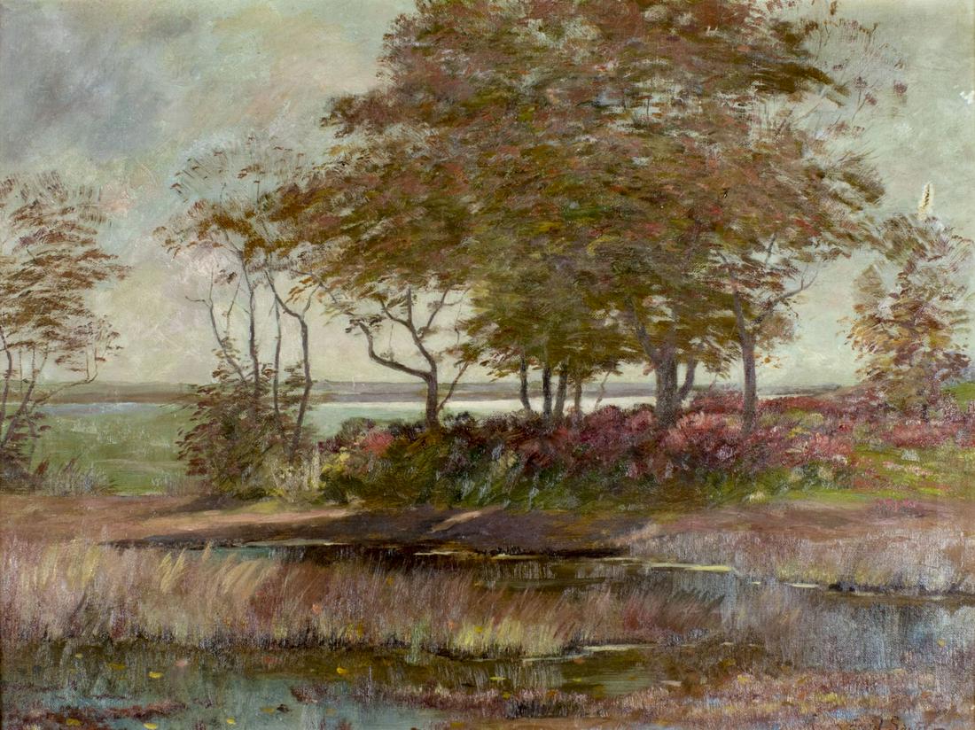 Daniel Santry (MA,NH,France,1858-1915) oil painting antique (1 of 17)