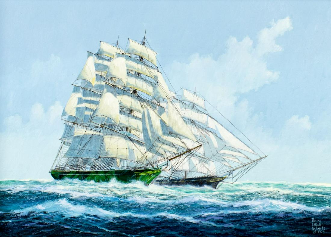 Bruce Elliot Roberts (NY,FL,1917-1993) oil painting (1 of 12)