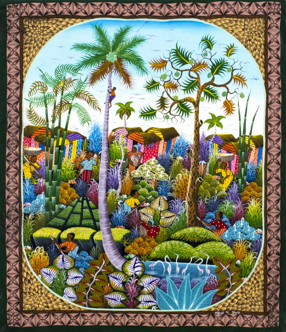 Henri Yves Meus (Haiti,20C) oil painting (1 of 12)