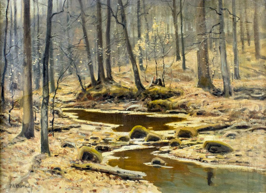 Frank Barney (NY,1862-1954) oil painting (1 of 12)