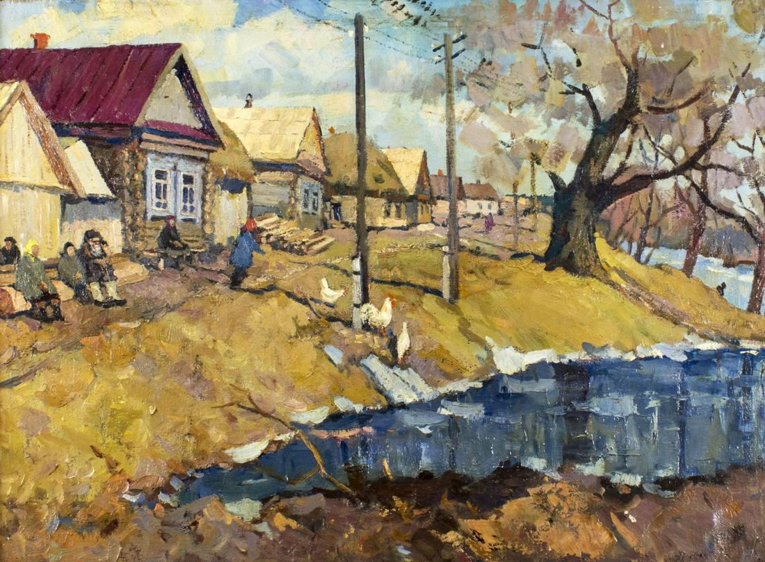 N M Trushkin (Russian,20C) oil painting (1 of 15)