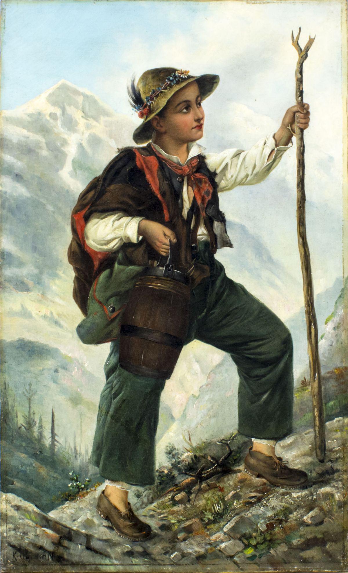 Karl Oltman (Austria,19C) oil painting antique (1 of 15)