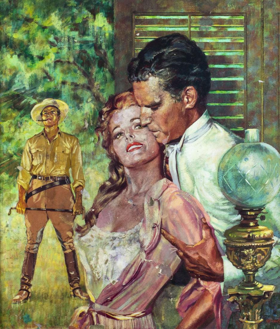 Raphael Ellender (NY,1906-1972) gouache painting (1 of 14)