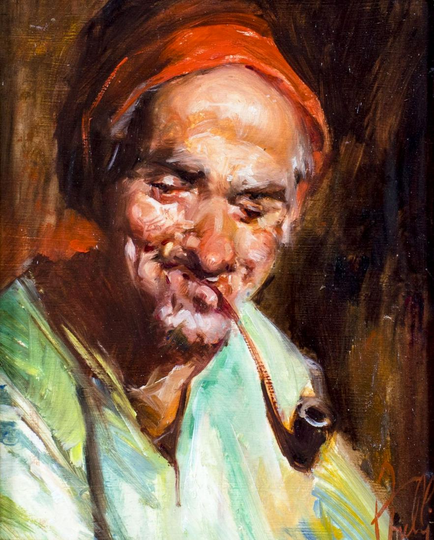 Luigi Anelli (Italy,1910-?) oil painting (1 of 12)