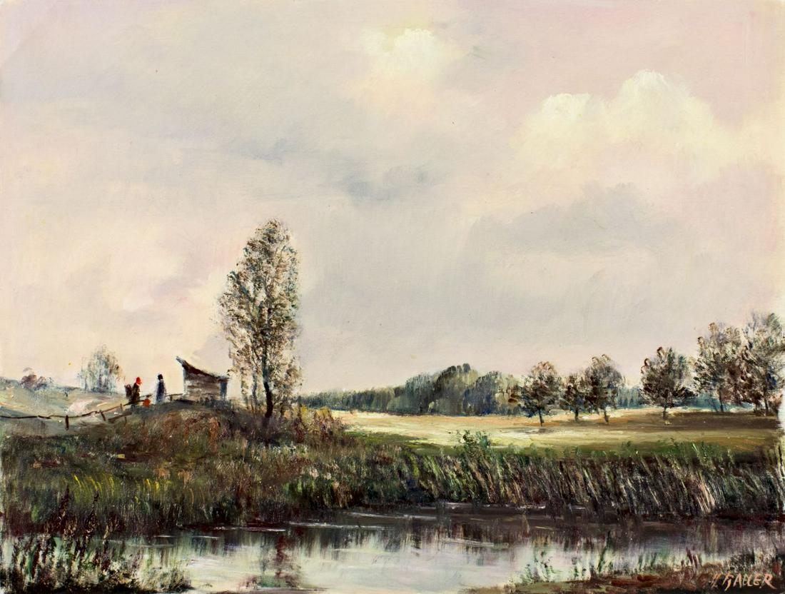 Hubert Bauer (Czech,1905-?) oil painting (1 of 12)