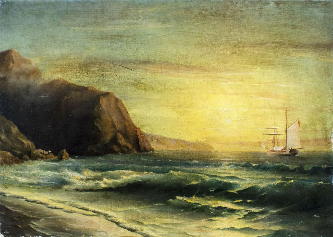 A Chekhovich (Russia,20C) oil painting (1 of 12)