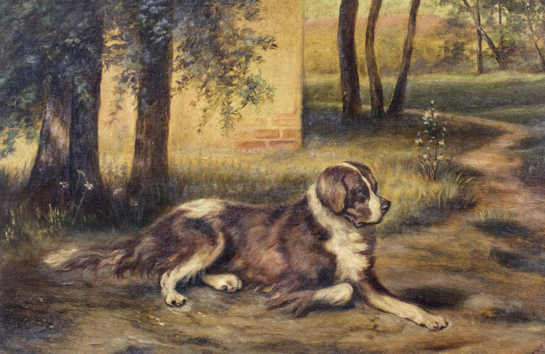 Bendtsen (US,19C) oil painting antique (1 of 12)
