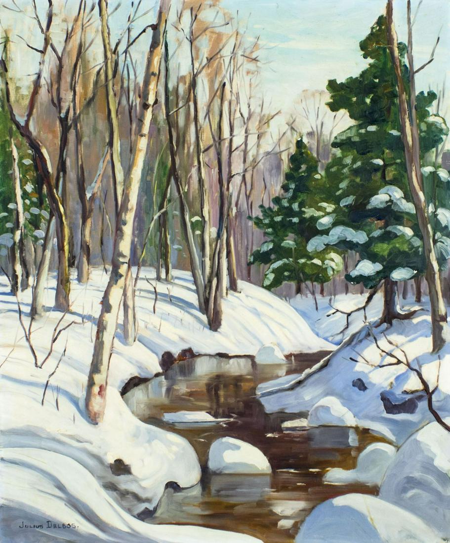 Julius Delbos (NY,NJ,1879-1970) oil painting (1 of 12)