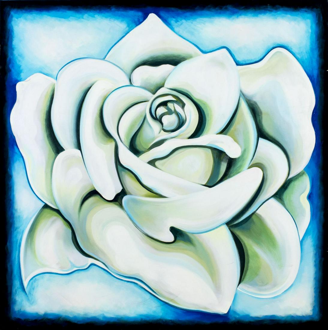 Lowell Nesbitt (NY,MD,1933-1993) oil painting vintage (1 of 11)