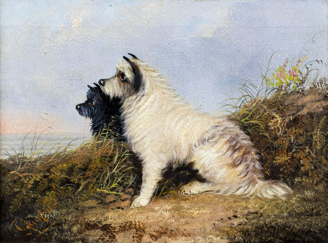 J Langlois (UK,1855-1904) oil painting antique (1 of 12)