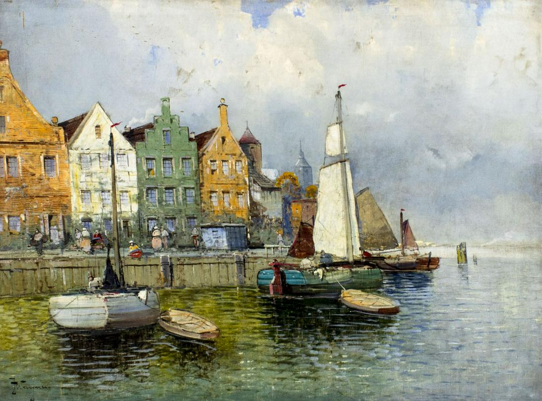 Hans Johann Wagner (Austria,1866-1940) oil painting antique (1 of 12)