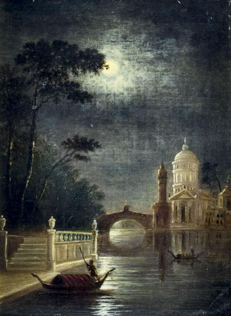 Antique 19C Italian oil painting (1 of 12)