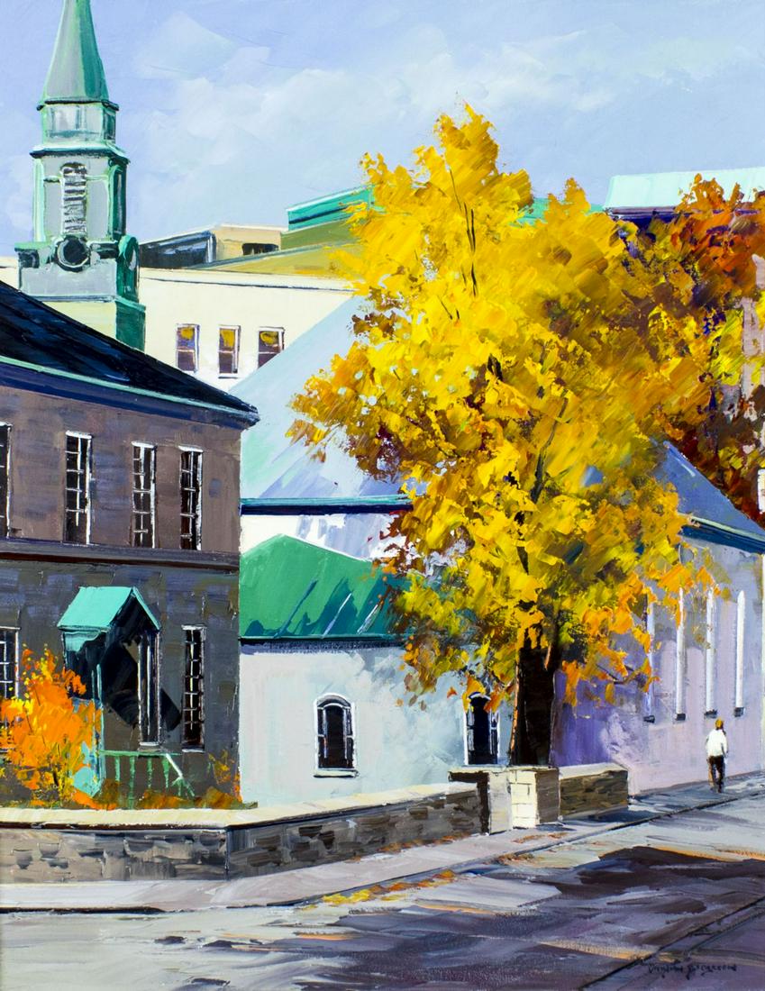 Christian Bergeron (Canada,b 1945) oil painting (1 of 12)