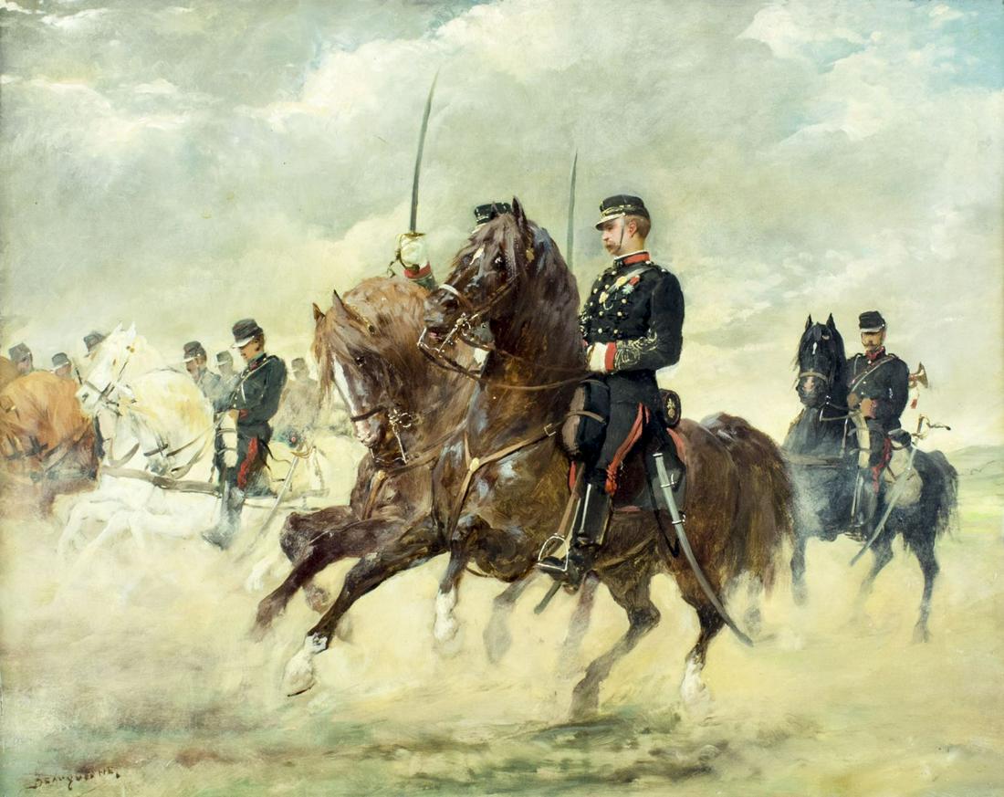 Wilfrid Beauquesne (French,1847-1913) oil painting antique (1 of 13)