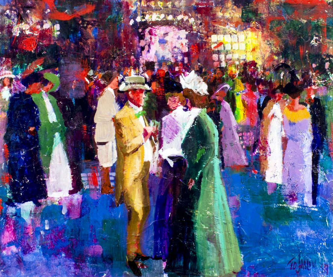 Ted Jaslow (NY,b 1934) oil painting (1 of 13)