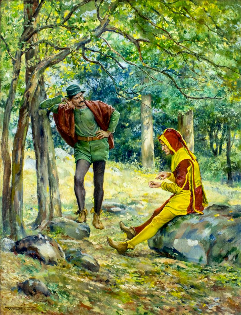 Will Hicok Low (NY,French,1853-1932) oil painting antique (1 of 18)