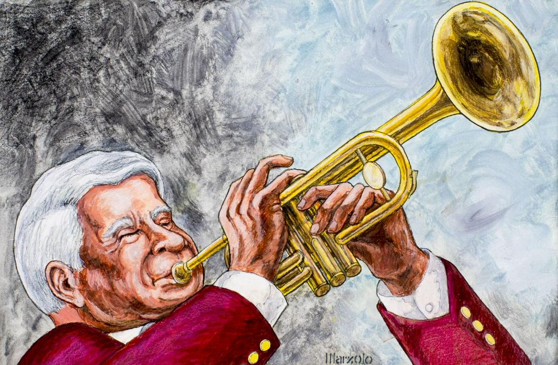 Marzolo (US,20C) mixed media painting Jan 02, 2023 Broward Auction