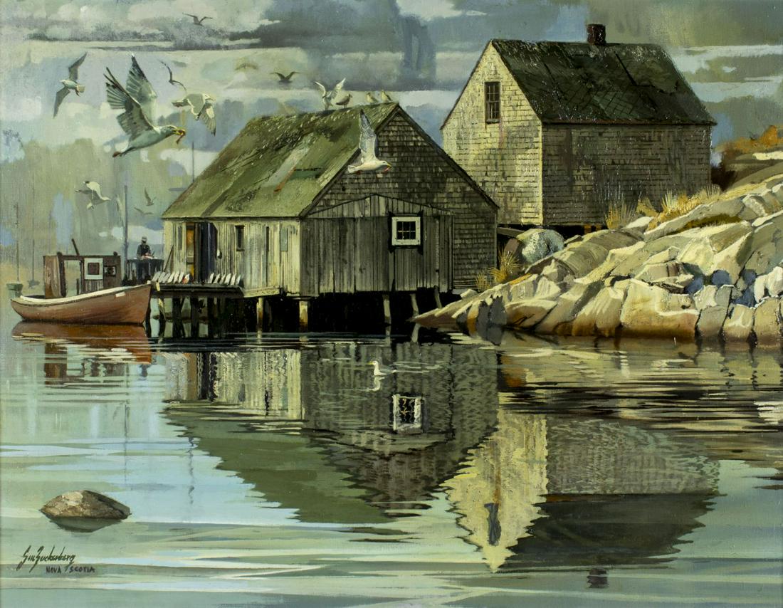 Stanley Zuckerberg (NY,1919-1995) oil painting (1 of 10)