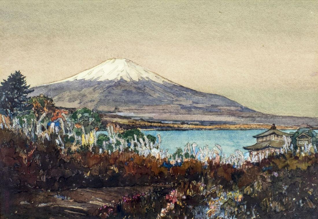 John Skinner (US,mid 20) watercolor painting (1 of 12)