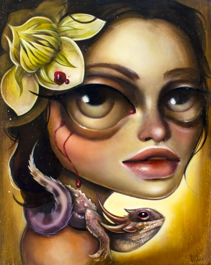 Tatiana Suarez (FL,20/21C) oil painting (1 of 11)