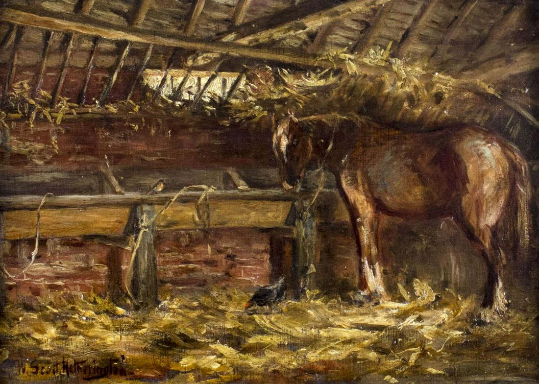 Walter Hetherington (UK,1867-1943) oil painting antique (1 of 12)