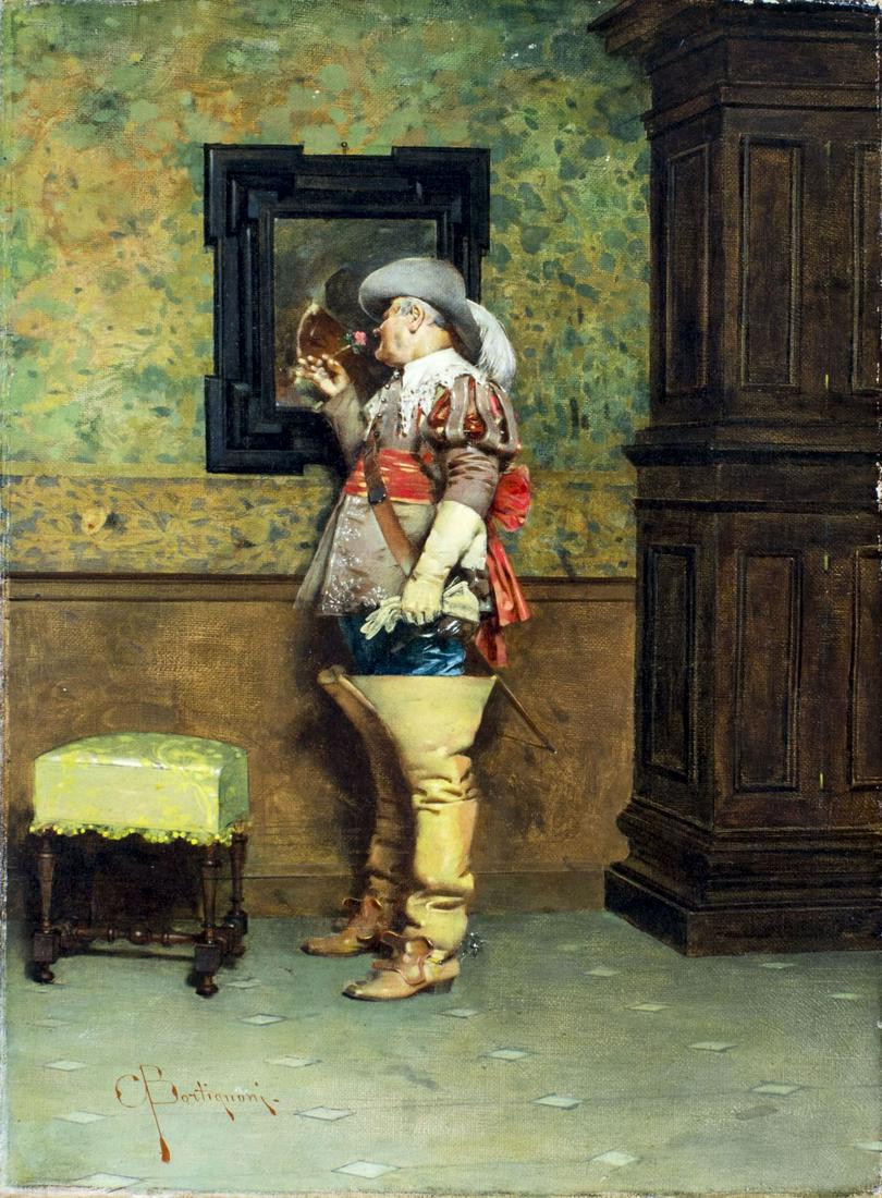 Giuseppe Bortignoni Jr (Italy,1883-1908) oil painting (1 of 15)