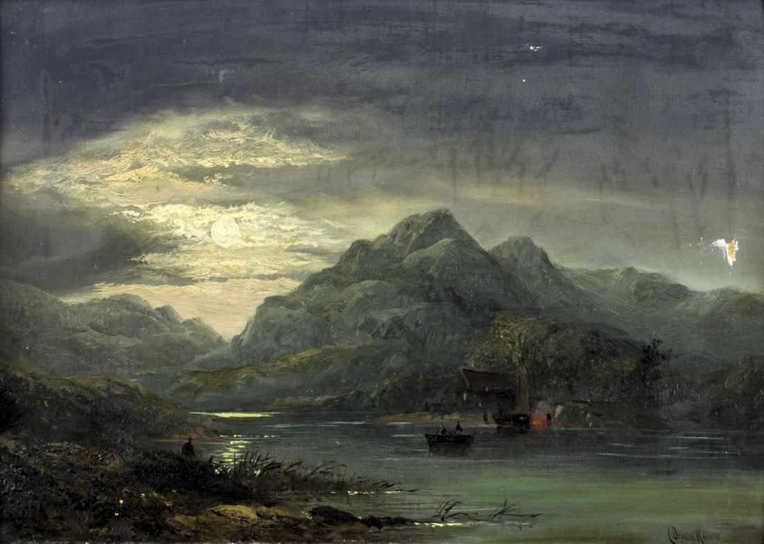 Denton Rivers (UK,19C) oil painting antique (1 of 13)