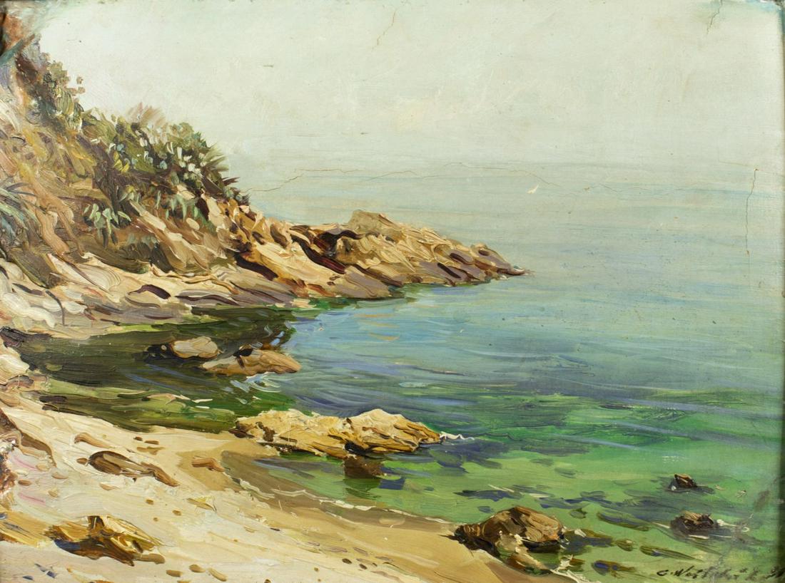 Constantin Westchiloff (ME,FL,France,Russia,1877-1945) oil on board (1 of 10)