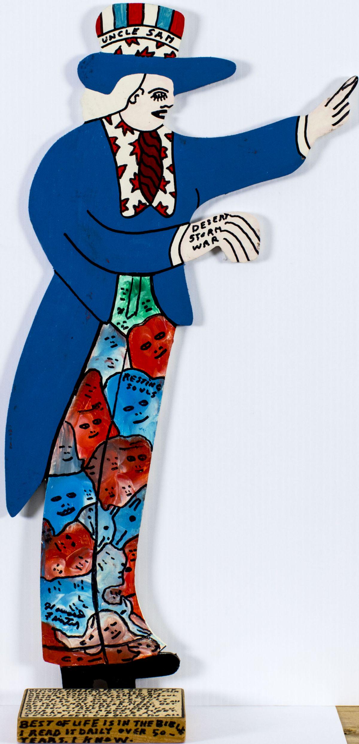 Howard Finster (GA,AL,1916-2001) oil painting (1 of 15)