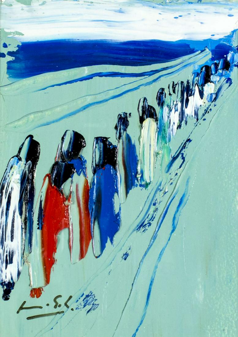 Francis Eck (France,b 1949) oil painting (1 of 12)