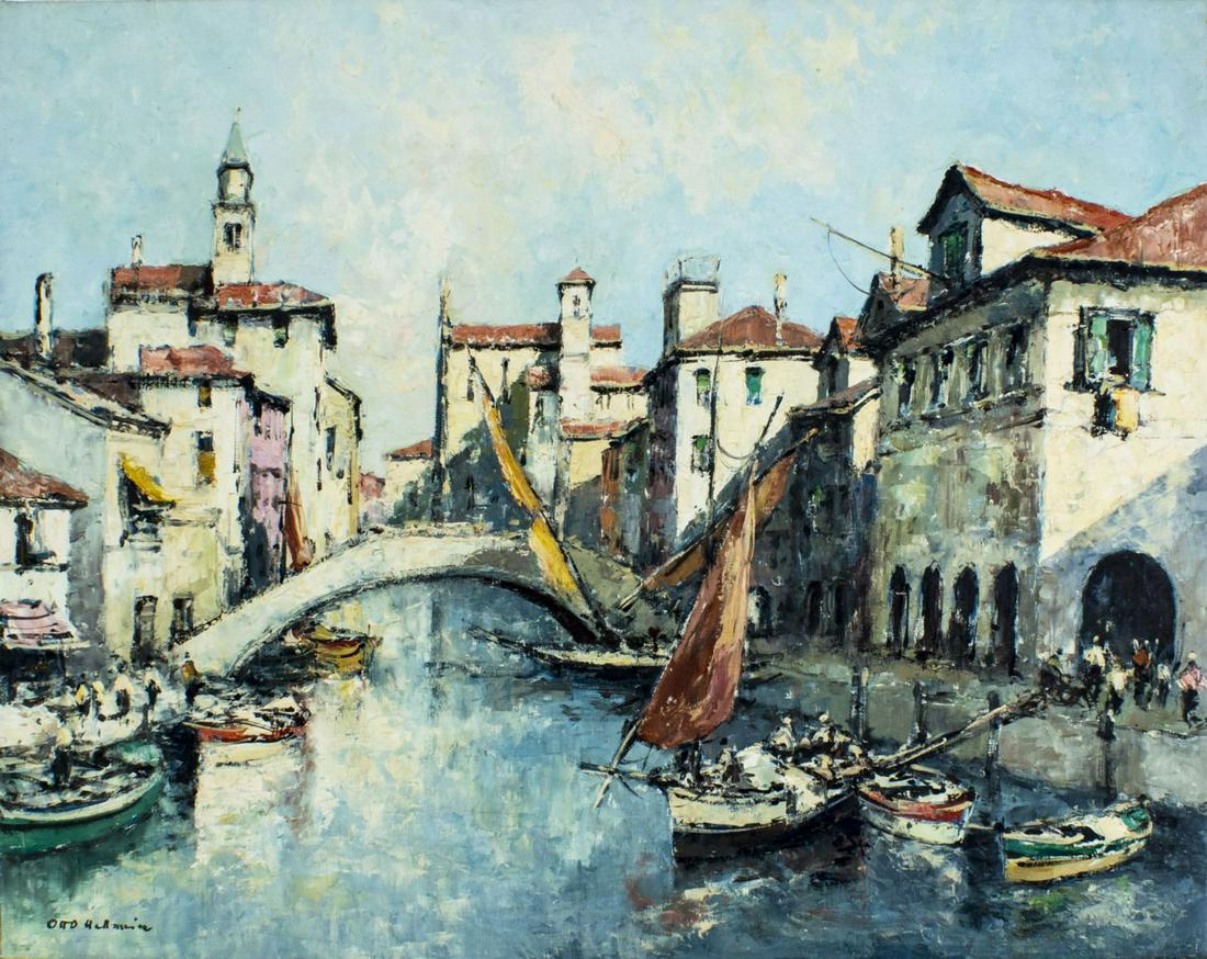 Otto Hellmeier (German,1908-1996) oil painting (1 of 12)