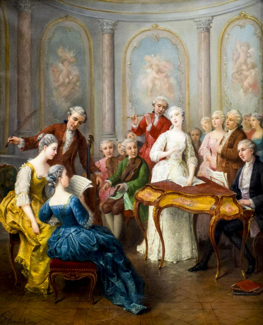 Joseph Caraud (France,1821-1905) oil painting antique (1 of 15)