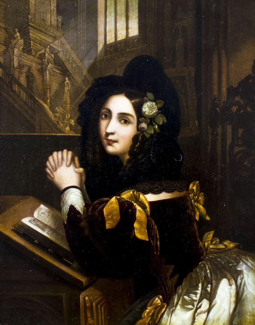 Antique early 20C European oil painting (1 of 12)