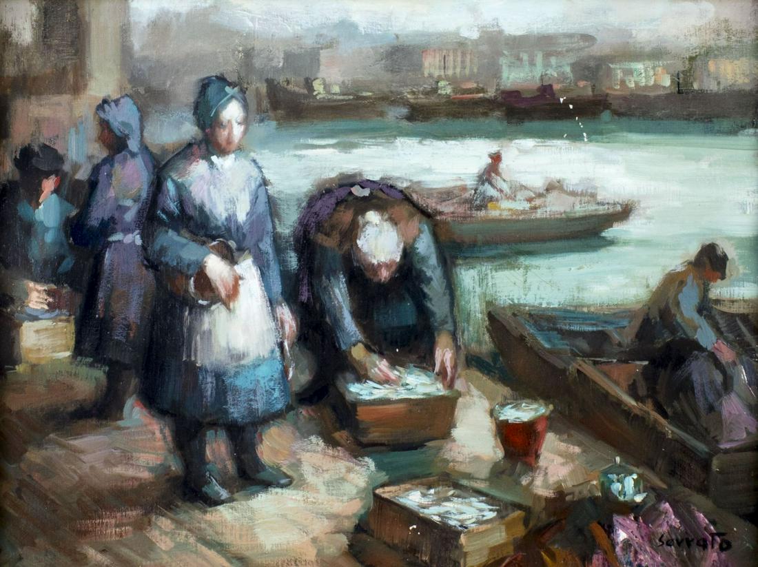 Ruggero Serrato (Italy,1898-?) oil painting (1 of 15)