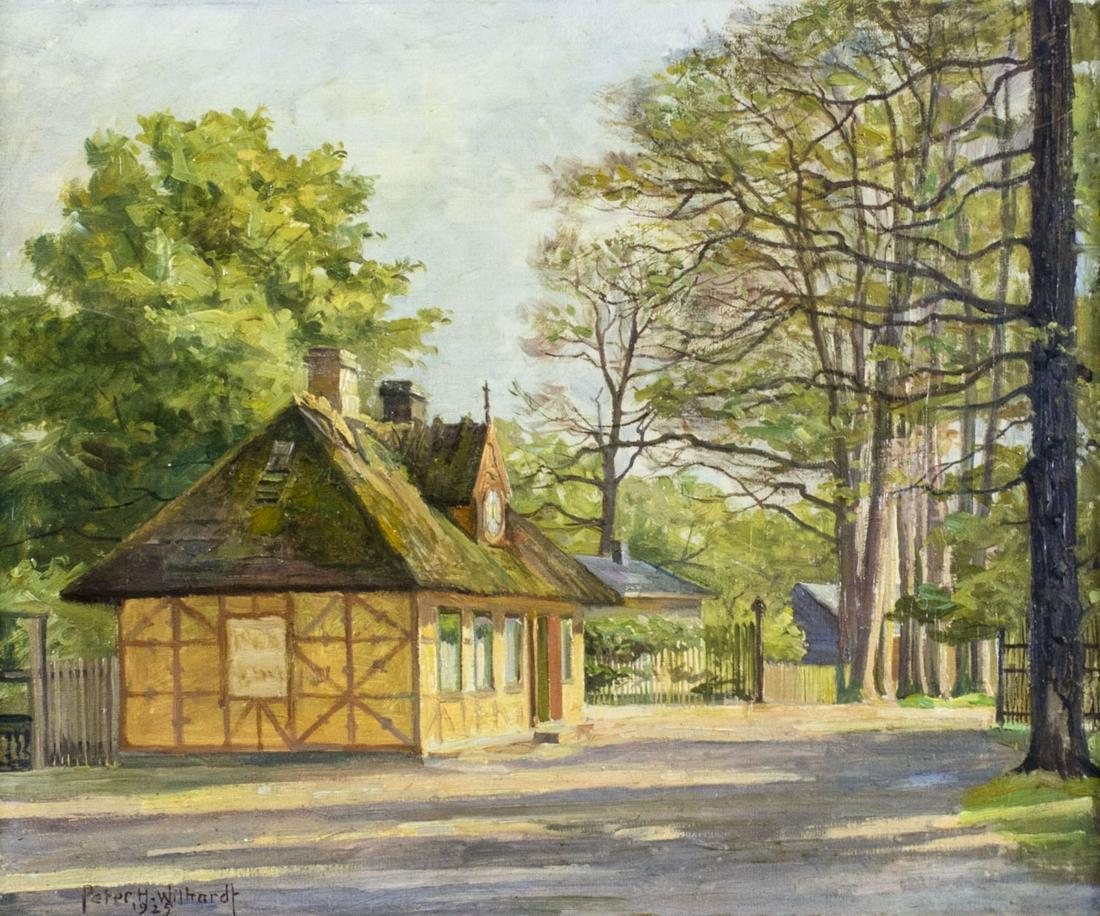 Peter H Wilhardt (Danish,1866-1929) oil painting antique (1 of 12)