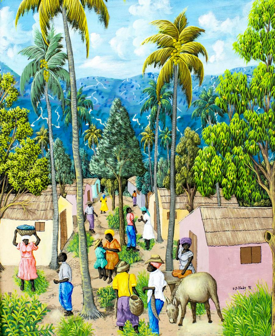 L Y Alaby (Haiti,20C) oil painting (1 of 12)