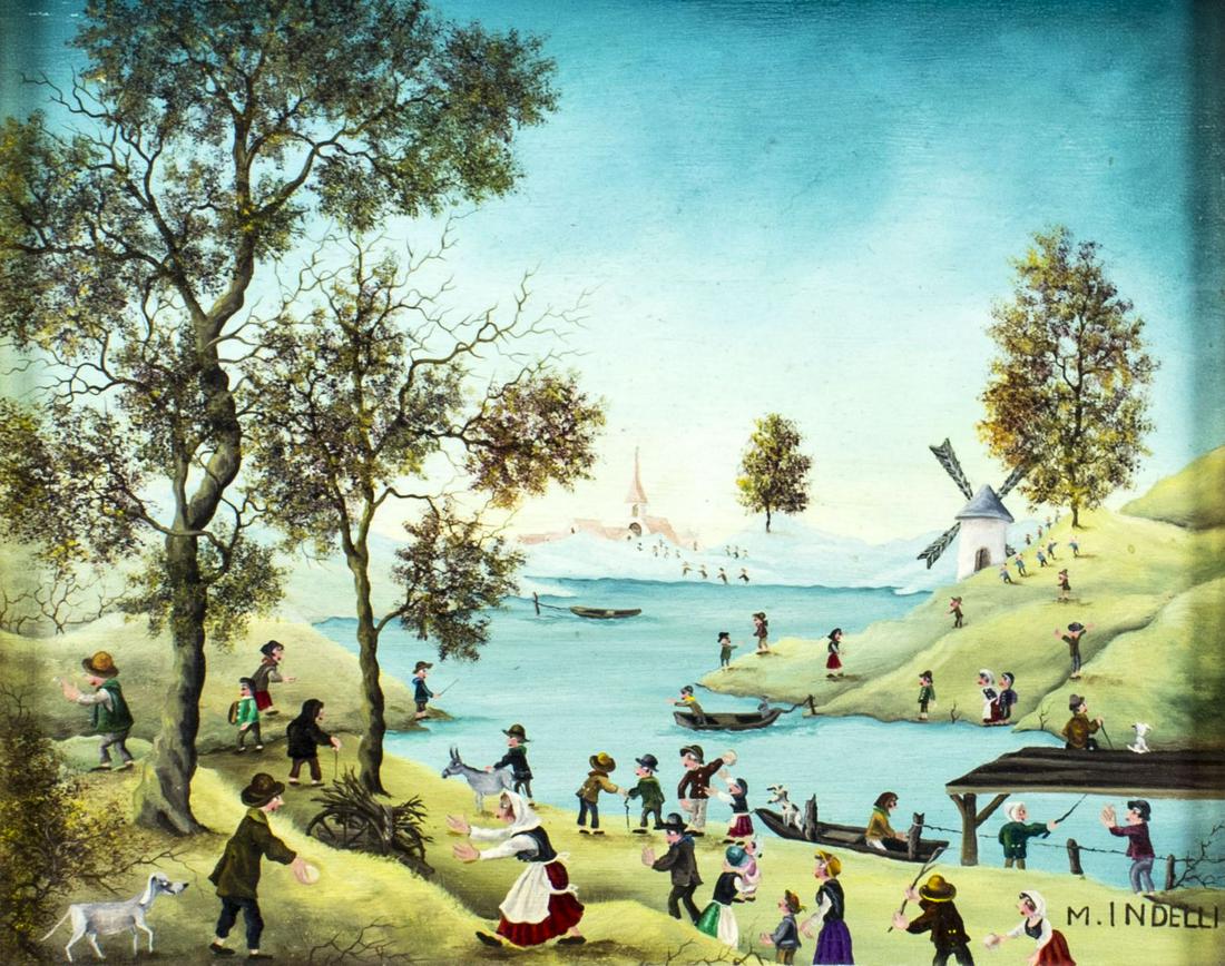 Mimma Indelli (Italy,1909-2002) oil painting (1 of 12)