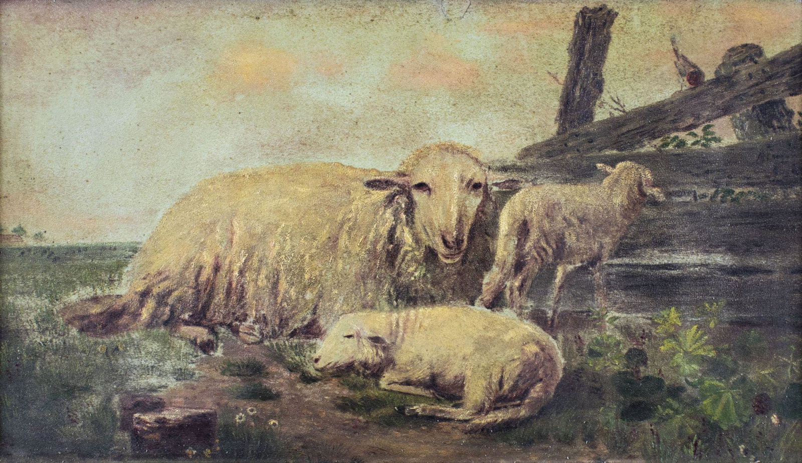 Antique 19C Canadian oil painting (1 of 12)