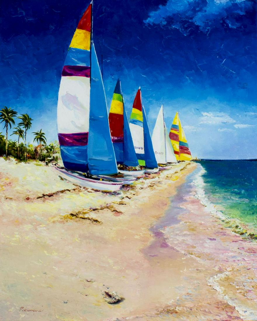 Victoria Pikunova (Russia,b 1967) oil painting (1 of 20)