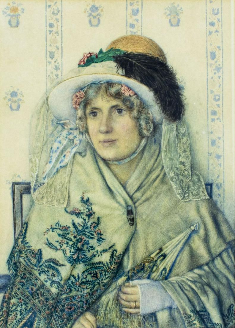 Violet Linton (UK,1899-1940) watercolor painting antique (1 of 12)